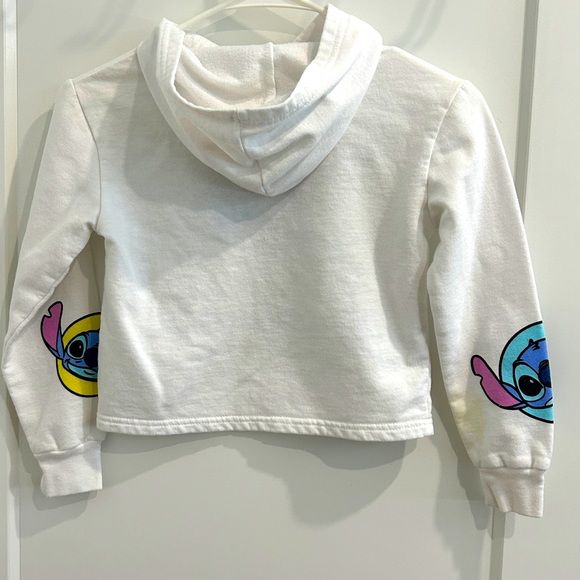 Disney Lilo & Stitch Sequined Hoodie - Stitch Skimmer Pullover Hoodie |Size 7/8 - Picture 9 of 9